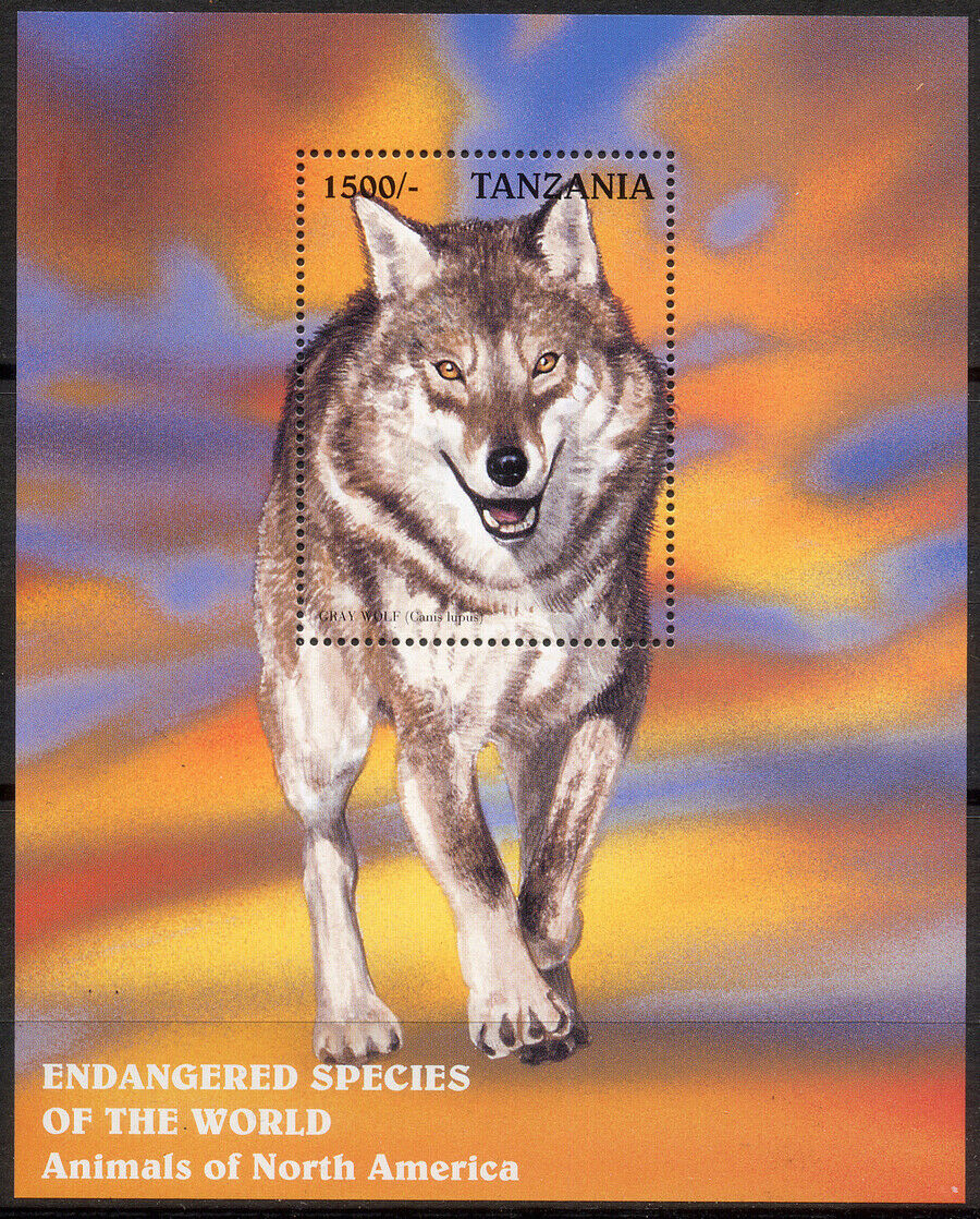 Tanzania 1997 - Bloc Animals / Grey Wolf Mnh